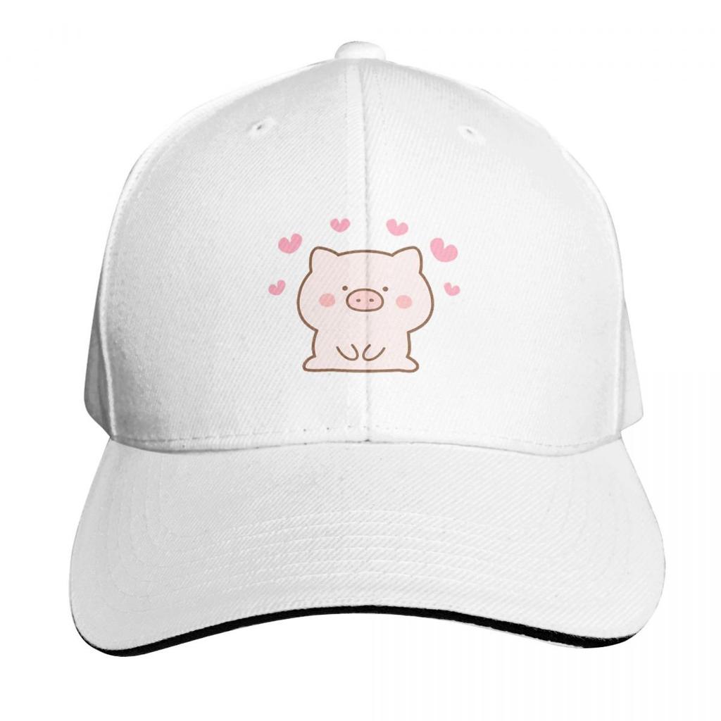 Lots Of Little Hearts Pig Emoticon Cap Fashion Casual Baseball Caps Adjustable Hat Hip Hop Summer Unisex Baseball Hats