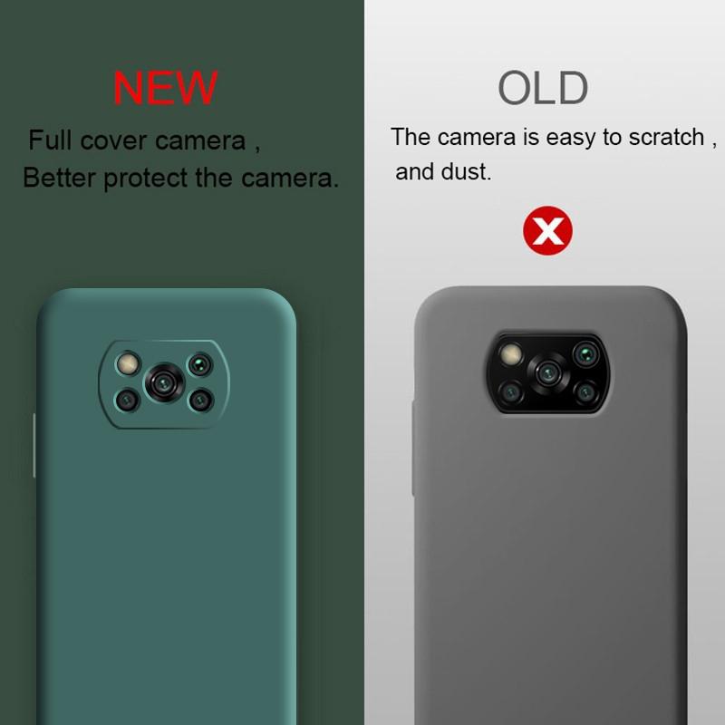 Poco X3 Pro X 3 NFC Case New Full Cover Liquid Silicone Soft Protective Back Covers Cases For Xiaomi Poco X3 Pro Pocox3 X 3 NFC