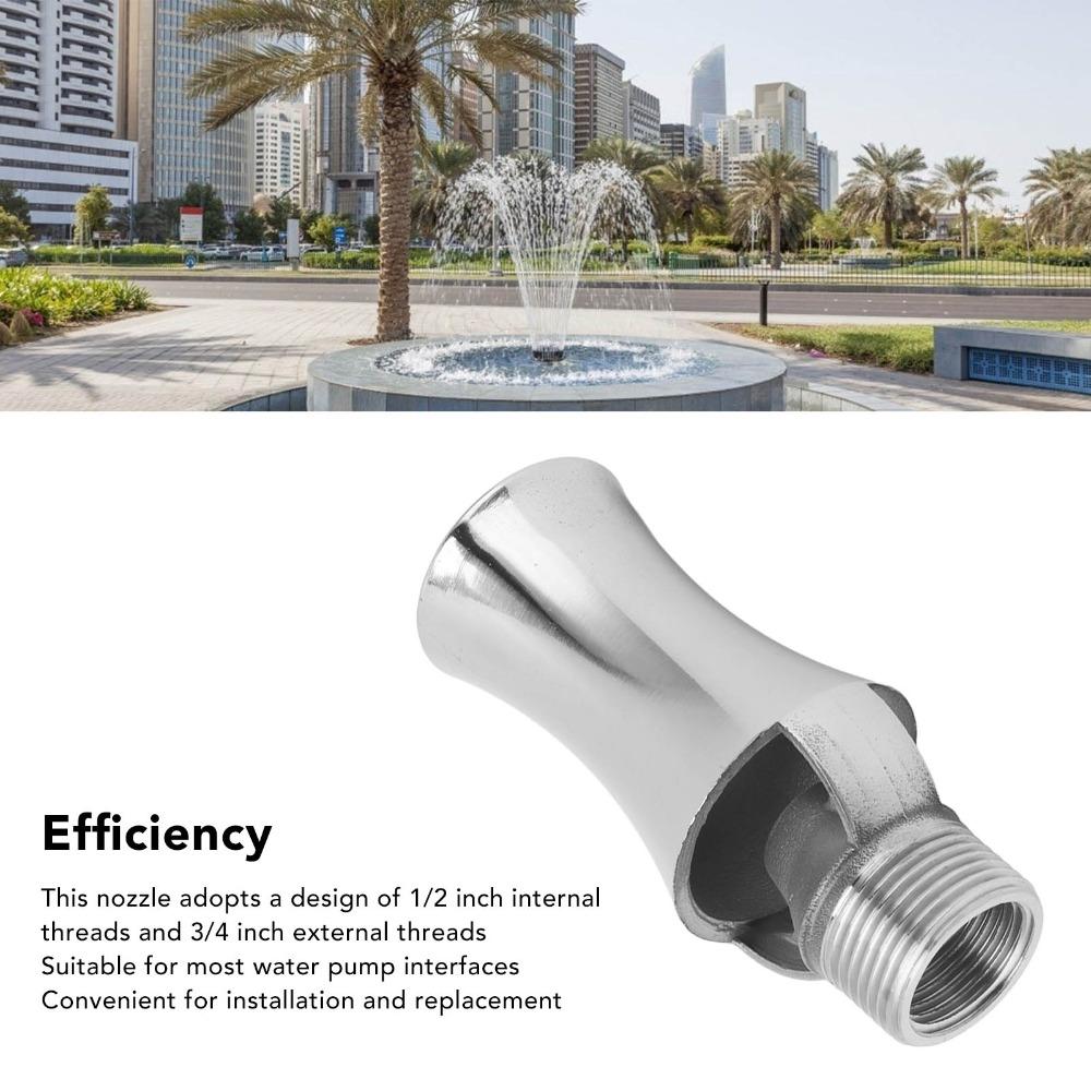 Stainless Steel Pond Water Fountain Nozzle Cedar Spray Fountain Head  Garden Pond Use