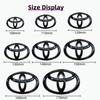 2026 Neu Für Toyota Auto Logo 3D für Toyota Auto Serie Corolla Camry RAV4 Front Kühlergrill Haube Motorhaube Emblem Hinten Heck Stoßstange Tr