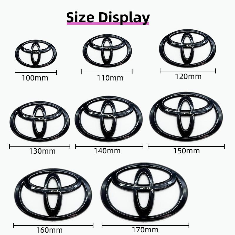 2026 Neu Für Toyota Auto Logo 3D für Toyota Auto Serie Corolla Camry RAV4 Front Kühlergrill Haube Motorhaube Emblem Hinten Heck Stoßstange Tr