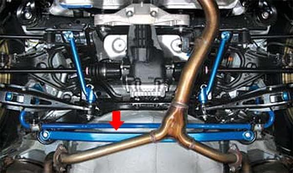 CUSCO Power Brace for Subaru Legacy Touring Wagon 4WD BRG 696 492 RM (Rear Member) 2.0L