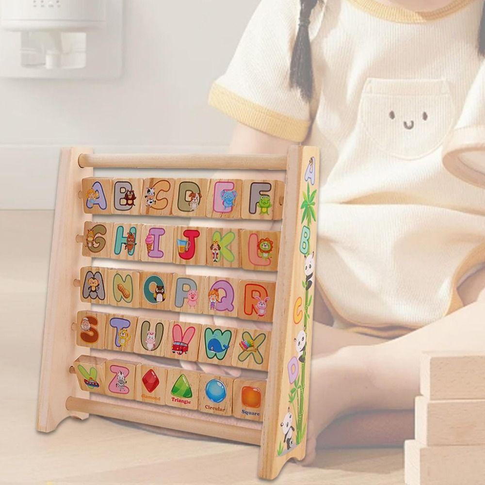 Cartoon Pattern Wooden Letter Board Arithmetic Early Education Board  Baby Gift