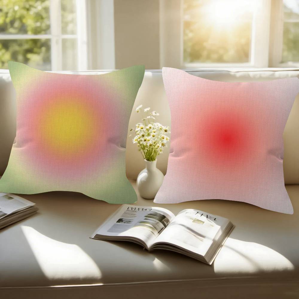 Gradient Halo Vintage   Cushion Cover Car Throw Pillow Case For Sofa Car Christmas Gift 40x40cm 45x45cm