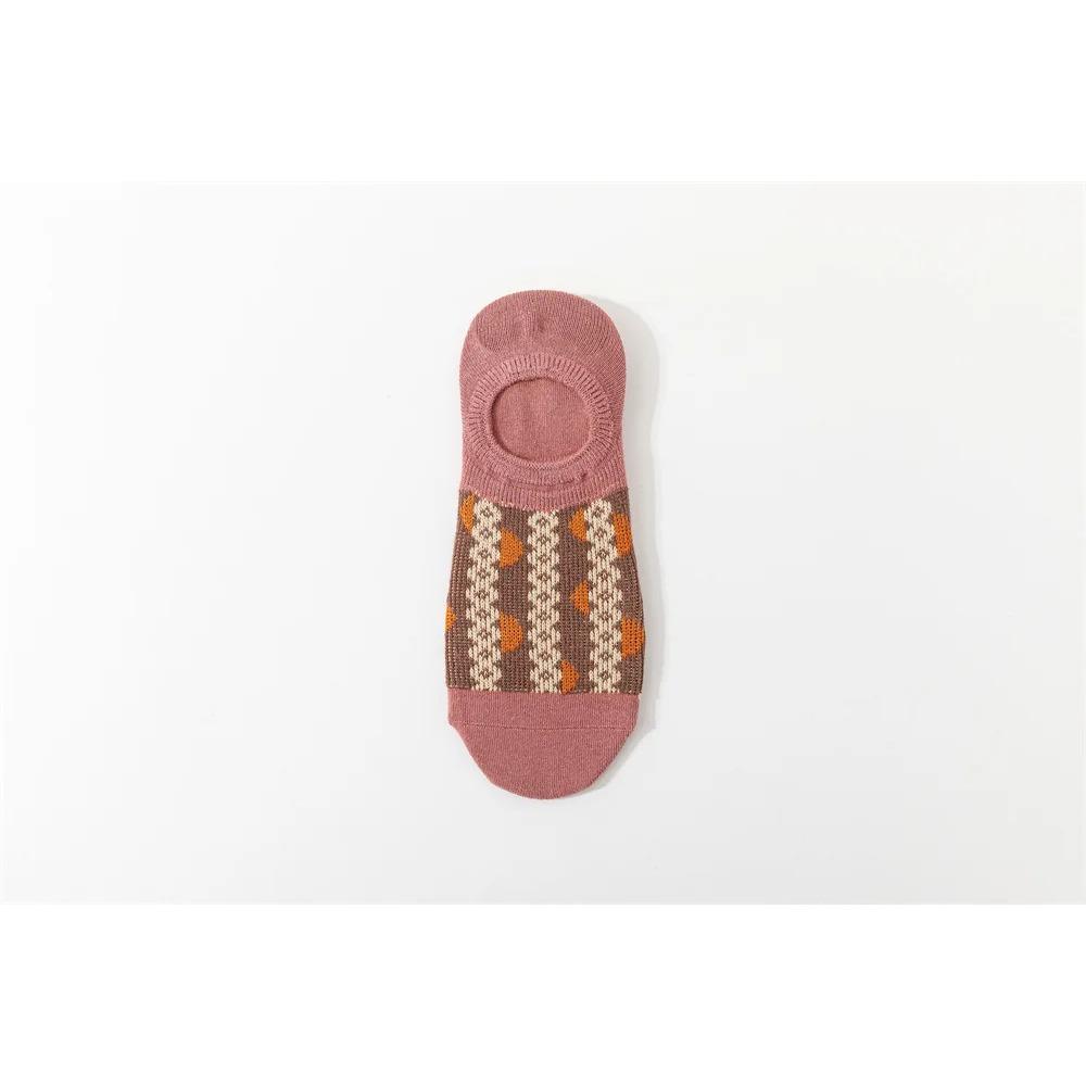 Women's Invisible No Show Socks Anti-Slip Silicone Grip Cotton Ankle Socks for Sports Casual All Season Boat Socks