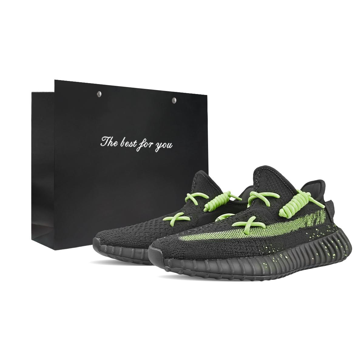 

Adidas Originals Yeezy Boost 350 V2 Abrasion Resistant Abrasion Resistant Low top Casual Shoes Unisex Black Green HQ4540(Team373-BOX) 38