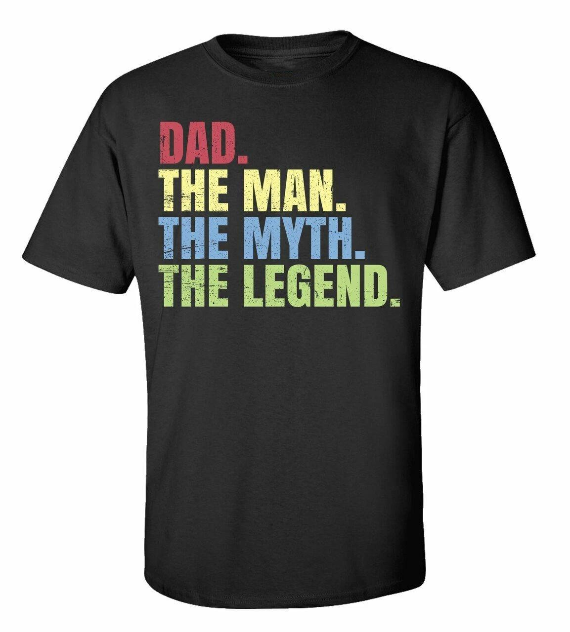 Giorno Papà Papà The Man The Myth The Legend Uomo T-Shirt Manica Corta 4XL
