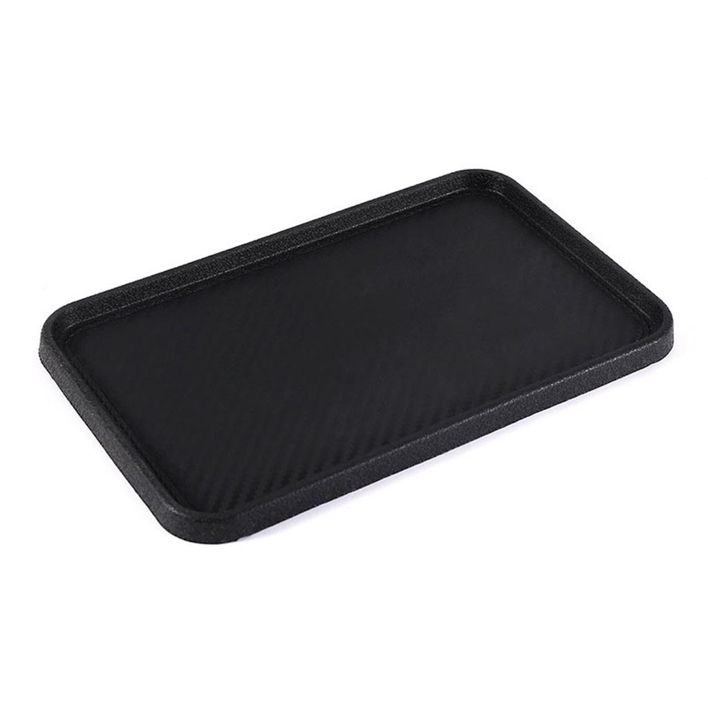 Tapete antiderrapante de silicone para painel de carro, suporte para celular, bandeja para troca de chaves