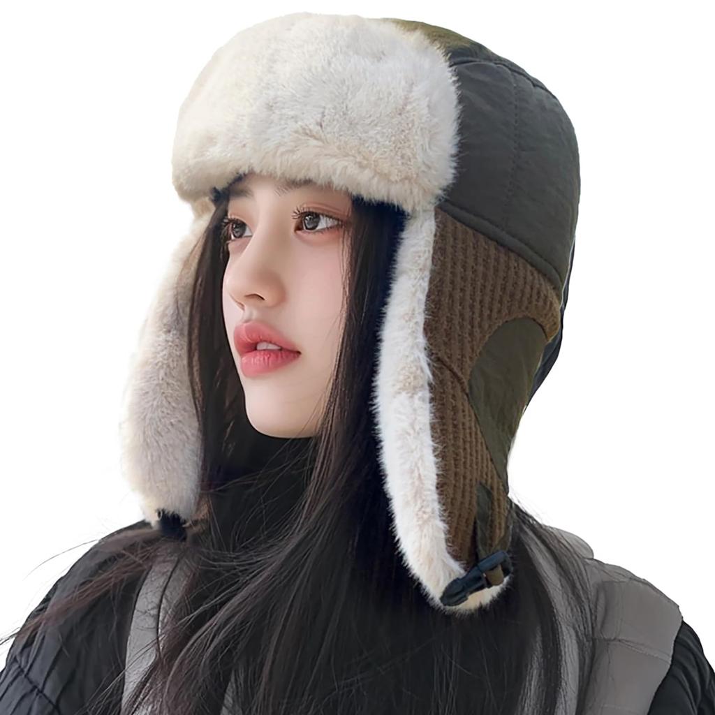 Croogo and Pilot Flight Cap with Perfect for Fall and and Outdoor Activities Men's Women's Earflaps, Foldable, Comfortable, Lightweight, Warm, Winter,