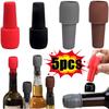 Dop universal pentru sticlă de vin roșu cu dop moale din silicon cu sigiliu dublu și capac Dop Bar Ustensile pentru vin Ustensile de bucătărie