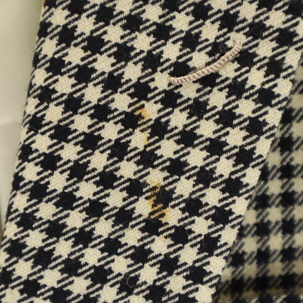 N.HOOLYWOOD Wool Houndstooth Tailored Jacket M Black X Beige Men's Used