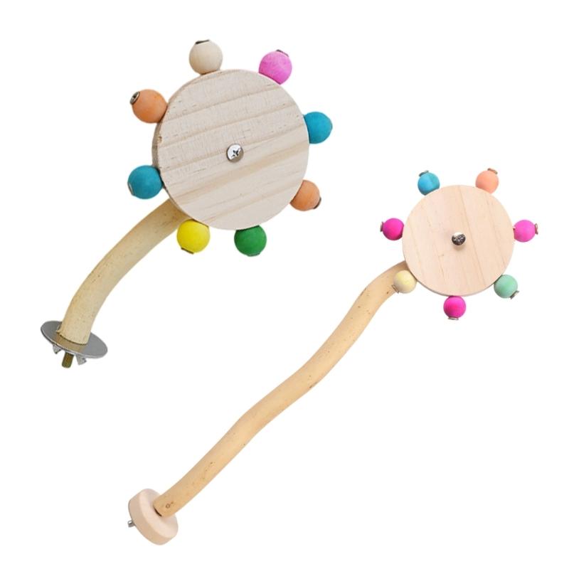 Vogel Sitzstange Natur Molar Ständer für Papageien Conure Supplies Wellensittiche Schleifkratzer für kleine mittelgroße Papageien Spielzeug