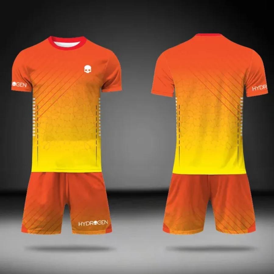 Fashion Unisex 3d Print Jersey Set Outdoor Tennis T-Shirt+Pocket Shorts 2 Piece Outfits Lightweight Quick Dry Men's Tracksuit Sportswear