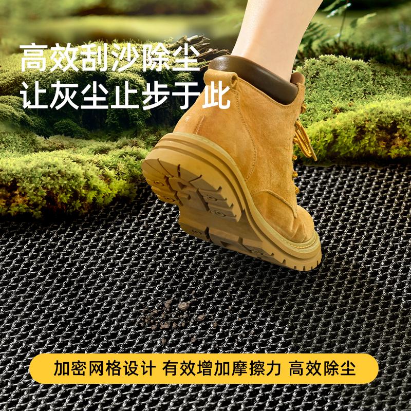 Entry Door Floor Mat Household Door Elastic Door Mat Non-Slip Foot Mat Rubbing Soil Carpet When Entering The Door Dirt-Resistant Wear-Resistant Mat