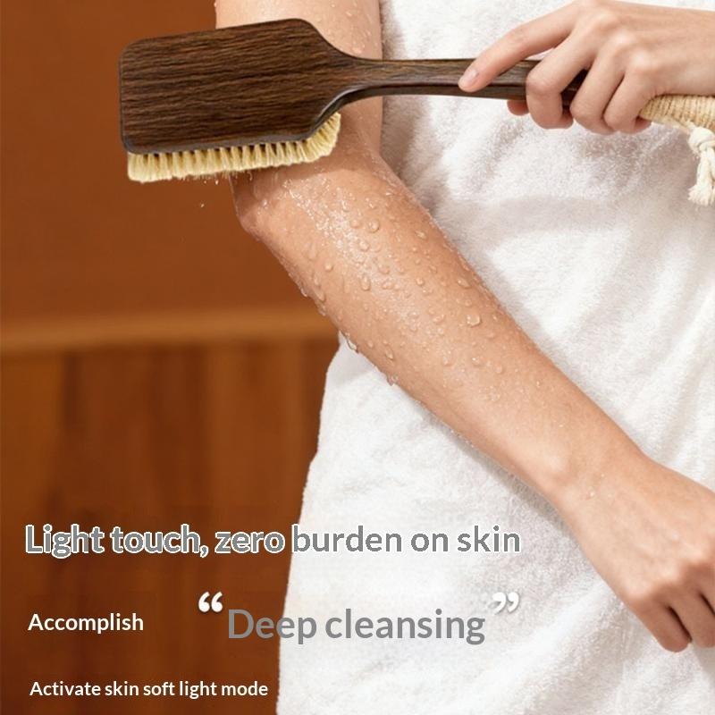 55Cm/45Cm Back Scrubber For Shower With Curved Long Handle Wet Dry Brushing Body Brush Back Scrubber Bath Tool For Men Women