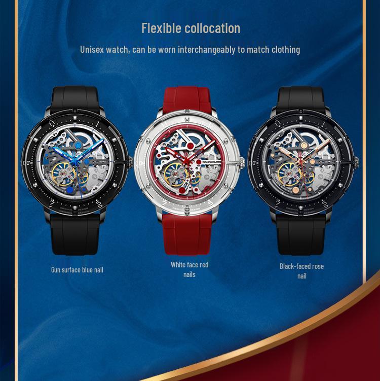 Solon Men's 2021 Automatic Glazed Transparent Mechanical Watch