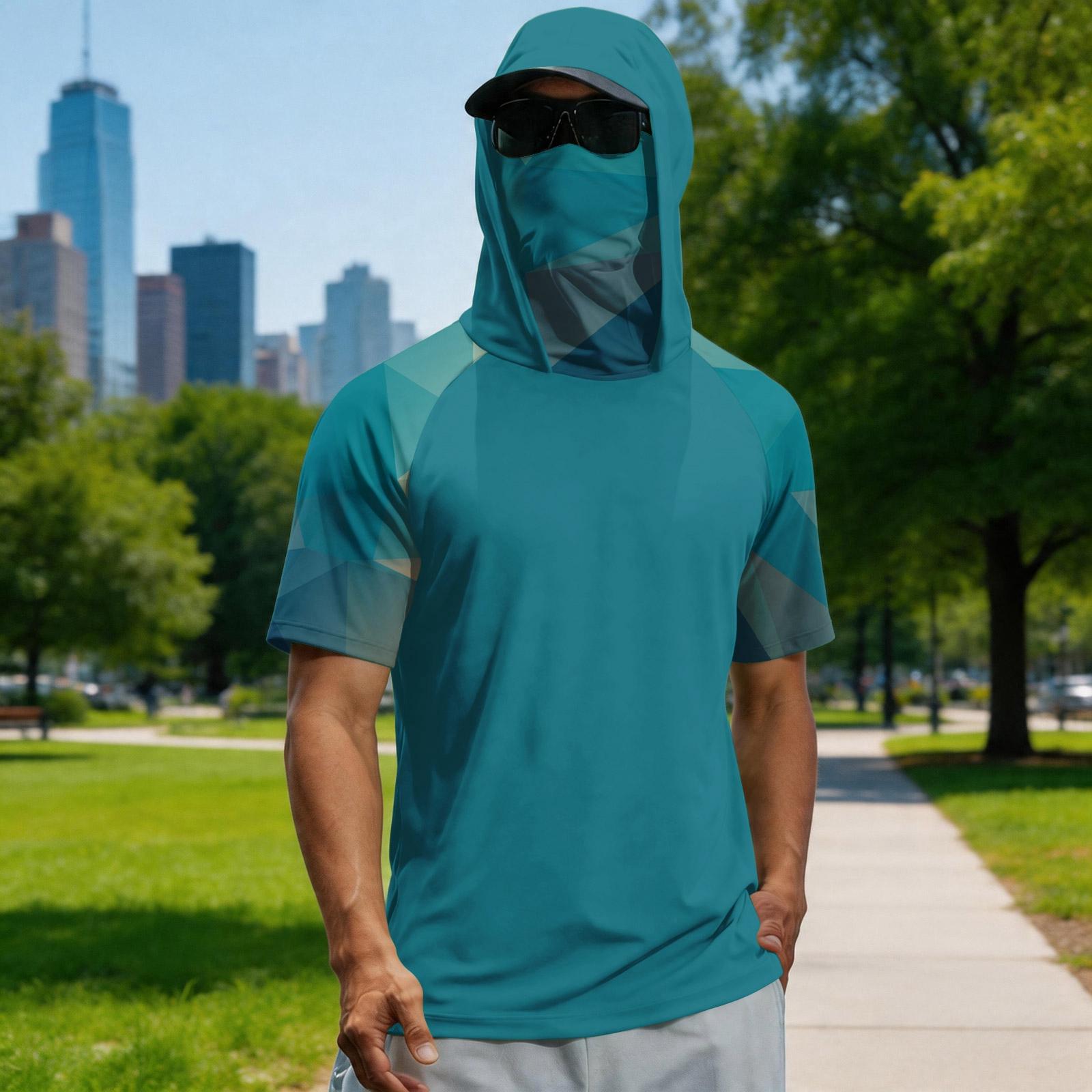 Sun Hoodie Men Lightweight Hoodie Mens Fishing Clothes Sun Hoodie Golf Hoodies for Men Fishing Hoodie XL