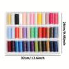 39pcs/box Sewing Thread Kit Colorful Polyester Roll Threads DIY Embroidery Craft Materials Suit for Machine Hand Sewing JXB
