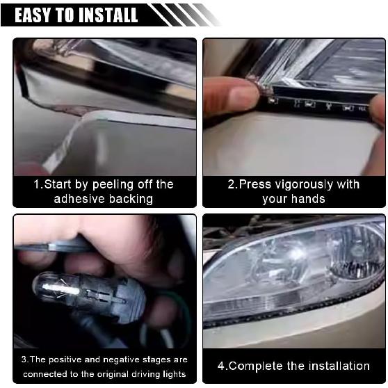 6PCS LED Strip Underbody Light, 12V 1Ft Flexible Auto Light Strip, Waterproof Car Underglow Strip, High Brightness Car Interior & Exterior Decoration