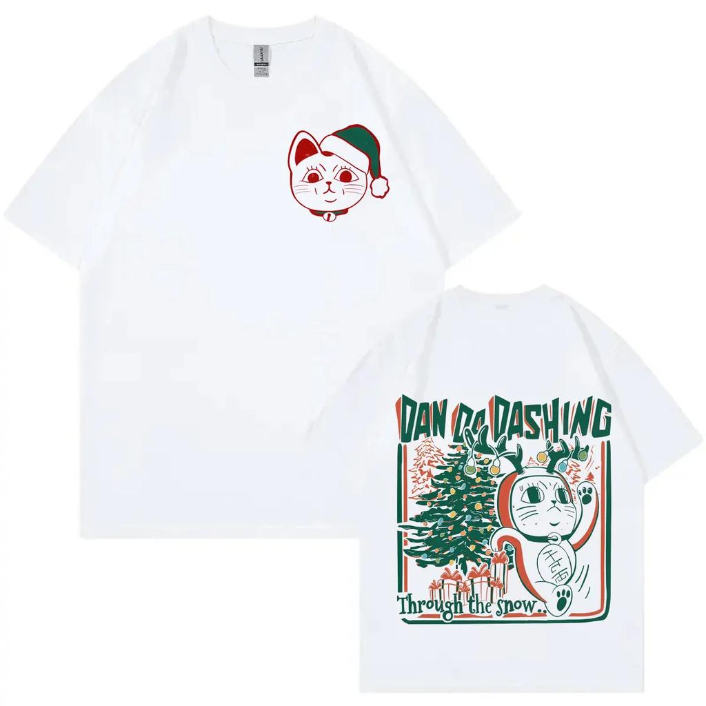 Womens Vintage Casual Dandadan Turbo Granny Cat Graphic TShirt Japan Anime Fashion Cartoon Top Fashionable Streetwear