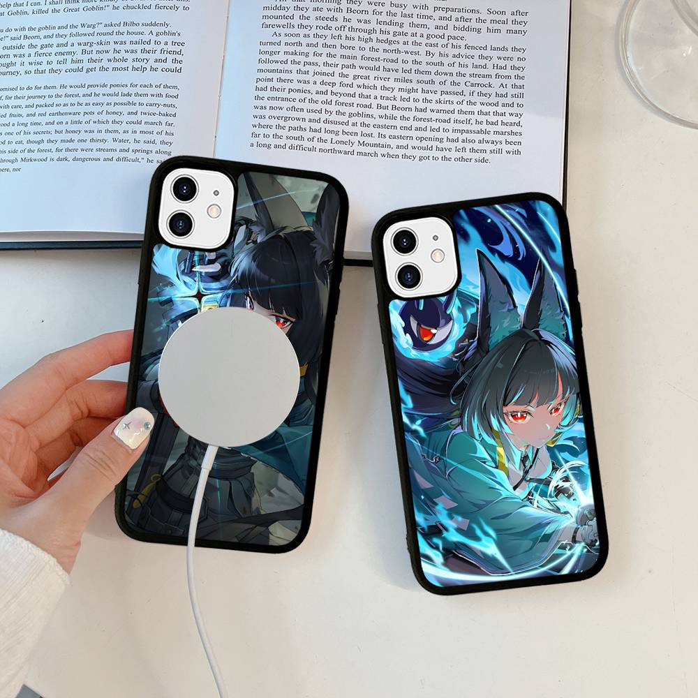 Classic Girl H-Hoshimi Miyabi Magnetic Matte Phone Case For IPhone 16 17 15 14 13 12 11 For Magsafe Wireless Charge Cover