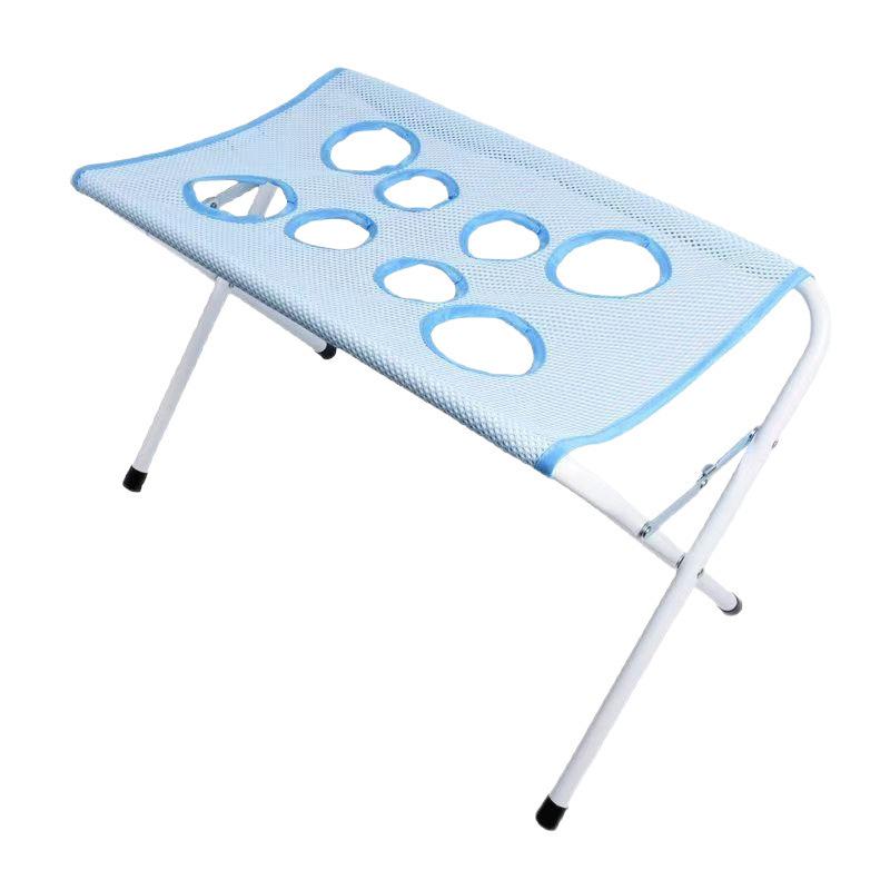 Portable Folding Pet Bath Bed, Breathable Mesh Multifunctional Grooming Shower Bracket Pet Restraint for Cat Dog Pet Accessory