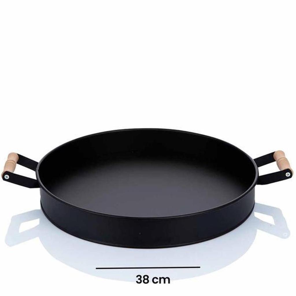 Vassoio rotondo Evstyle Village Nero 38 cm