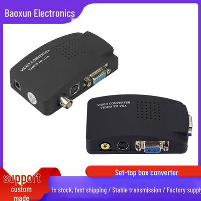 Convertisseur BNC/AV vers VGA pour TV/Moniteur - Adaptateur Boîtier TVTOPC
