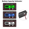 9-111V Battery Level Indicator Lead Acid Lithium LiFePO1 Battery Voltage Meter Custom Parameter For 11V-71V Battery Monitor