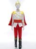 Kids Boys Medieval King Cosplay Costume Tops With Pants Belt Cape Headband Truncheon Socks Set Royal King Prince Roleplay Outfit