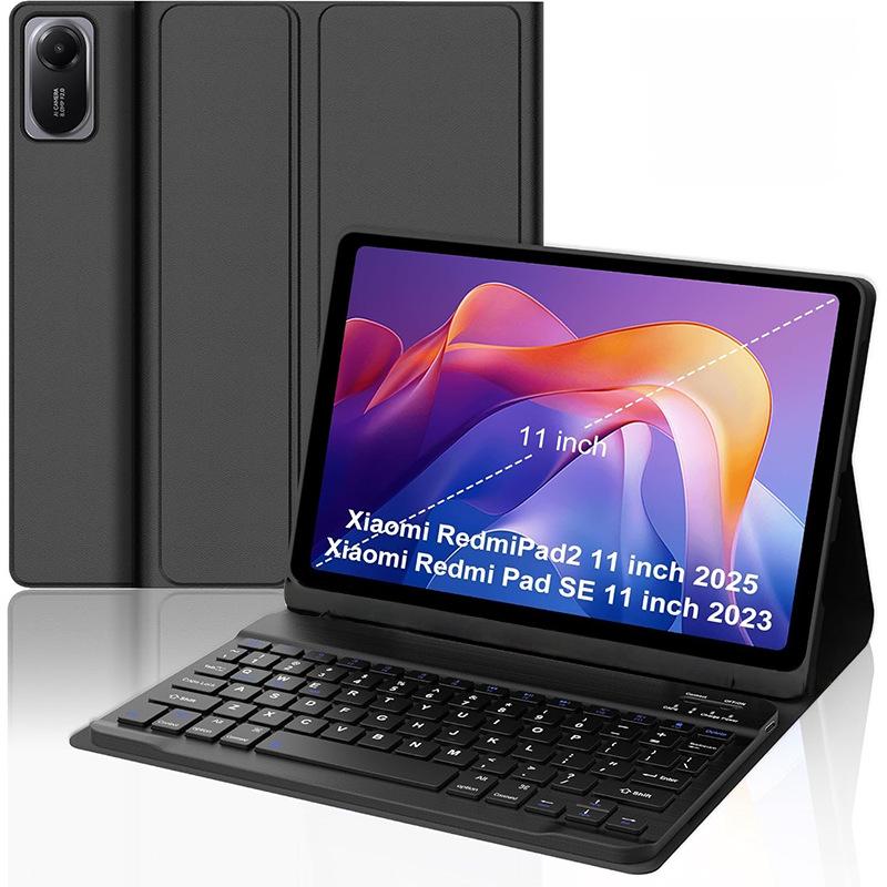 Redmi Pad 2 Bluetooth Keyboard Leather Case - SE11 Magnetic Tablet Cover, Portugal