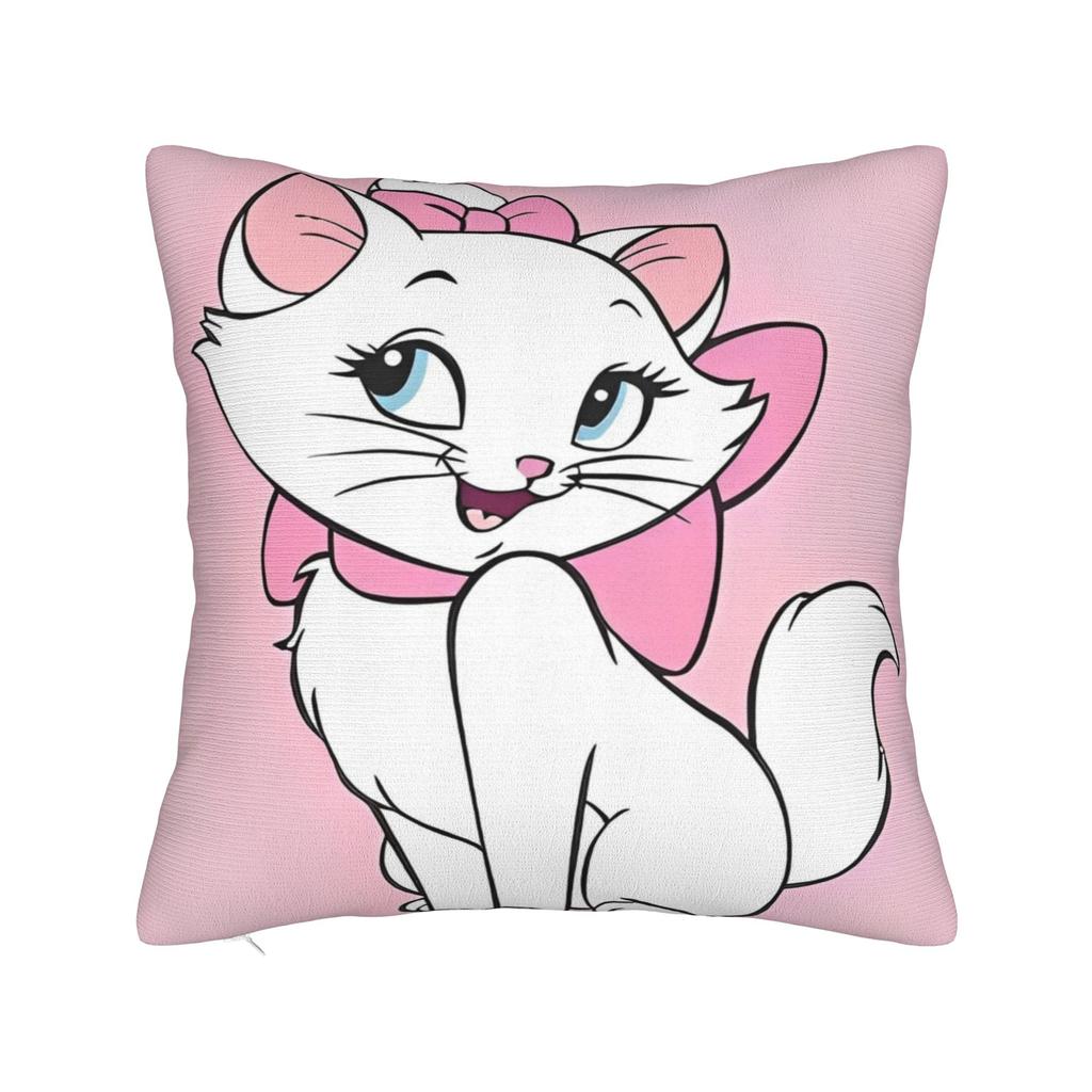 Marie Katze Cartoon Kissenbezug Polyester Kissenbezug Dekorativ Kissenhülle Zuhause Dropshipping 45*45cm