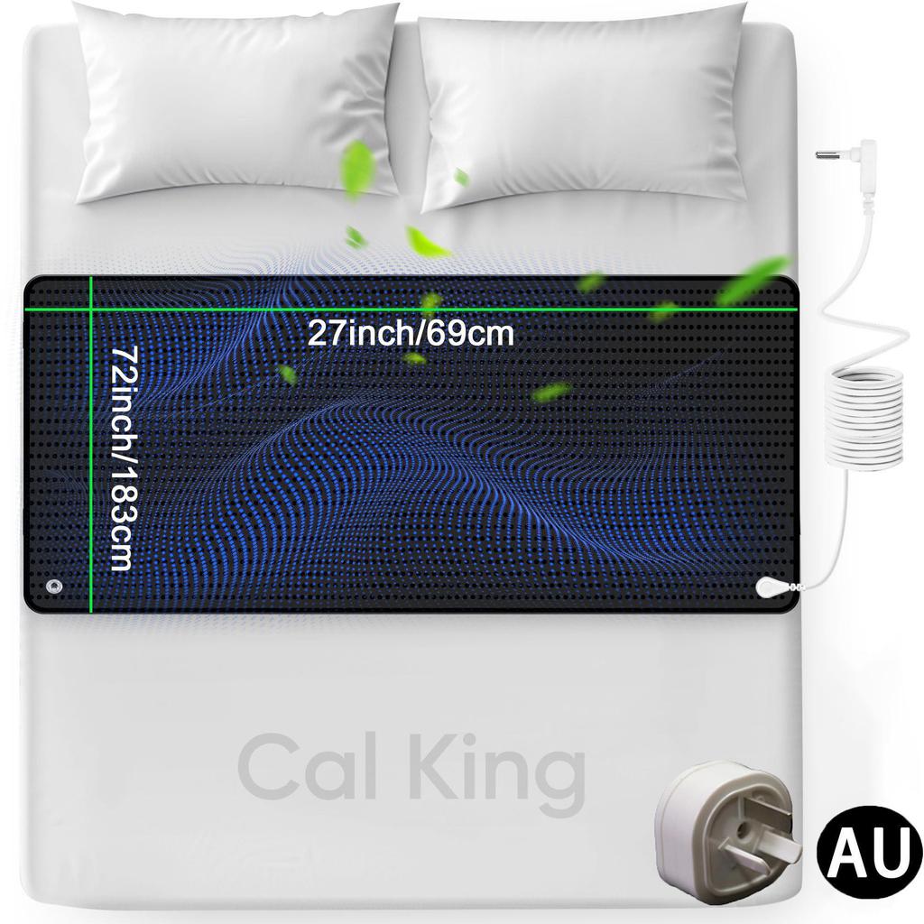 Erdungsmatte mit Leder, 27''×72'' - Erdungspad für den Innenbereich für besseren Schlaf, Schmerz- und Stresslinderung, inklusive Erdungskabel