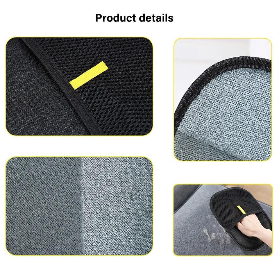 Pet Hair Removal Glove Double Sided Pet Hair Remover Static Dedusting Brush Pet Hair Remover Brush Removing Dog Cat Hair From Sofa Carpet Clothes Tool