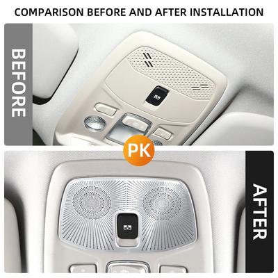 For Peugeot 2008 2019 - 2025 E2008 2020 - 2025 Reading Lamp Light Cover Roof Light Trim Decoration Sticker Interior Accessories