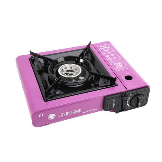 Outdoor Camping Stove Automatic Rebound Gas Valve Burner Stove Portable Stainless Steel Butane Stove for Picnics Hiking Home Outdoor