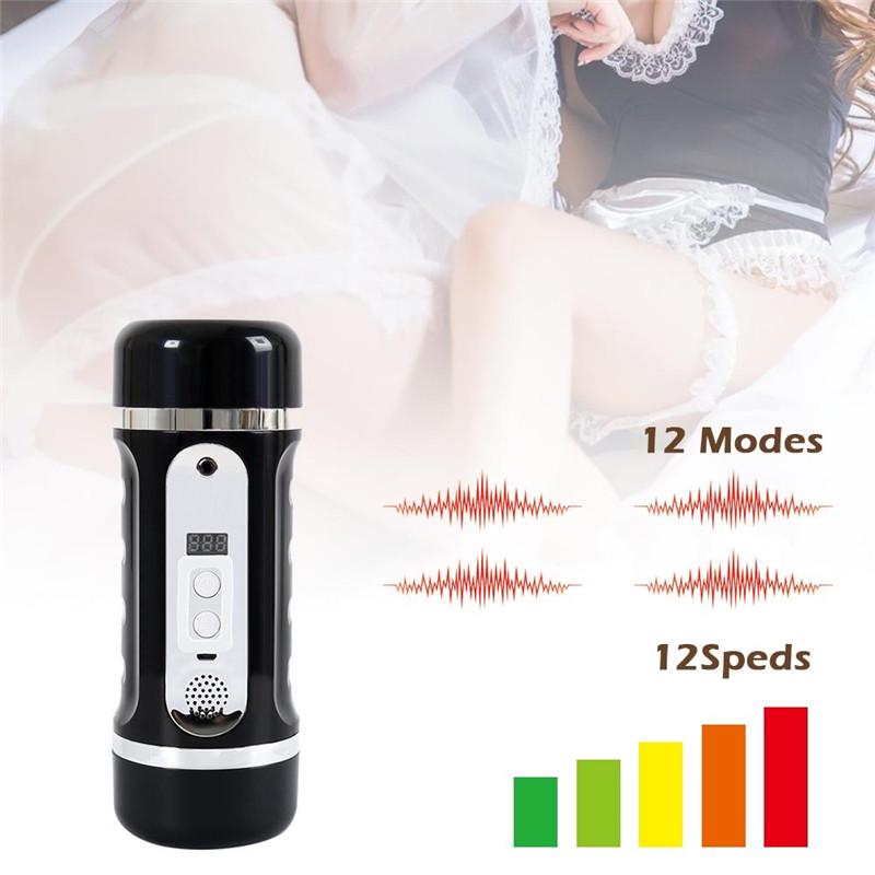 With An Audio Function Male Fully AUTOMATIC Masturbator Electric Masturbators SEX TOYS FOR MEN