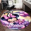 Personalized M-Minnie Round Chair Office Rug - Perfect for Mat, Office Chair & More - Ideal Gift for Birthdays and Holidays