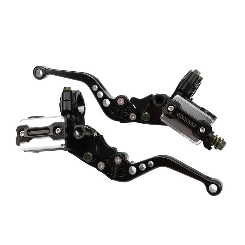 Motorrad 2 Ölaufkleber Box Bremskupplung Pumpenhebel Hydraulik Hauptzylinder Reservoir für Honda Yamaha Moto