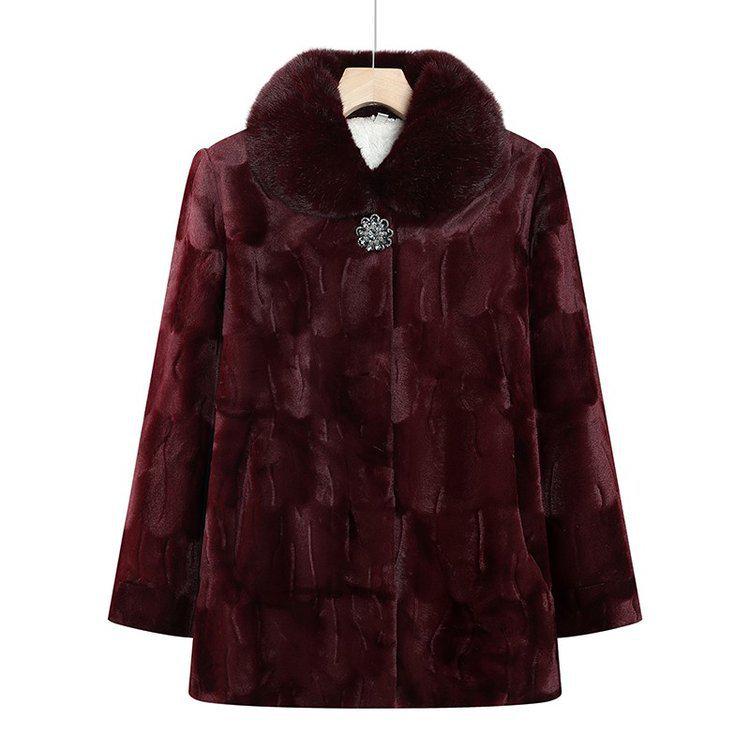 Women's Faux Mink Velvet Jacket: Versatile, Stylish Grandma-Inspired Autumn/Winter Top