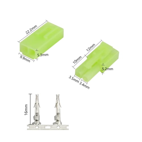 WMYCONGCONG Mini Tamiya Connector Plugs, 30 Pairs, Male and Female, Mini Connectors, Silver, Tamiya Plug Battery Tweezers Kit