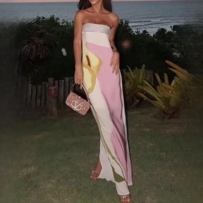 

BITCED Женское платье-футляр с принтом авокадо XL розовый