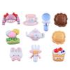 Glossy Handmade Cartoon Girl Resin Charms for Crocs and DIY Jewelry