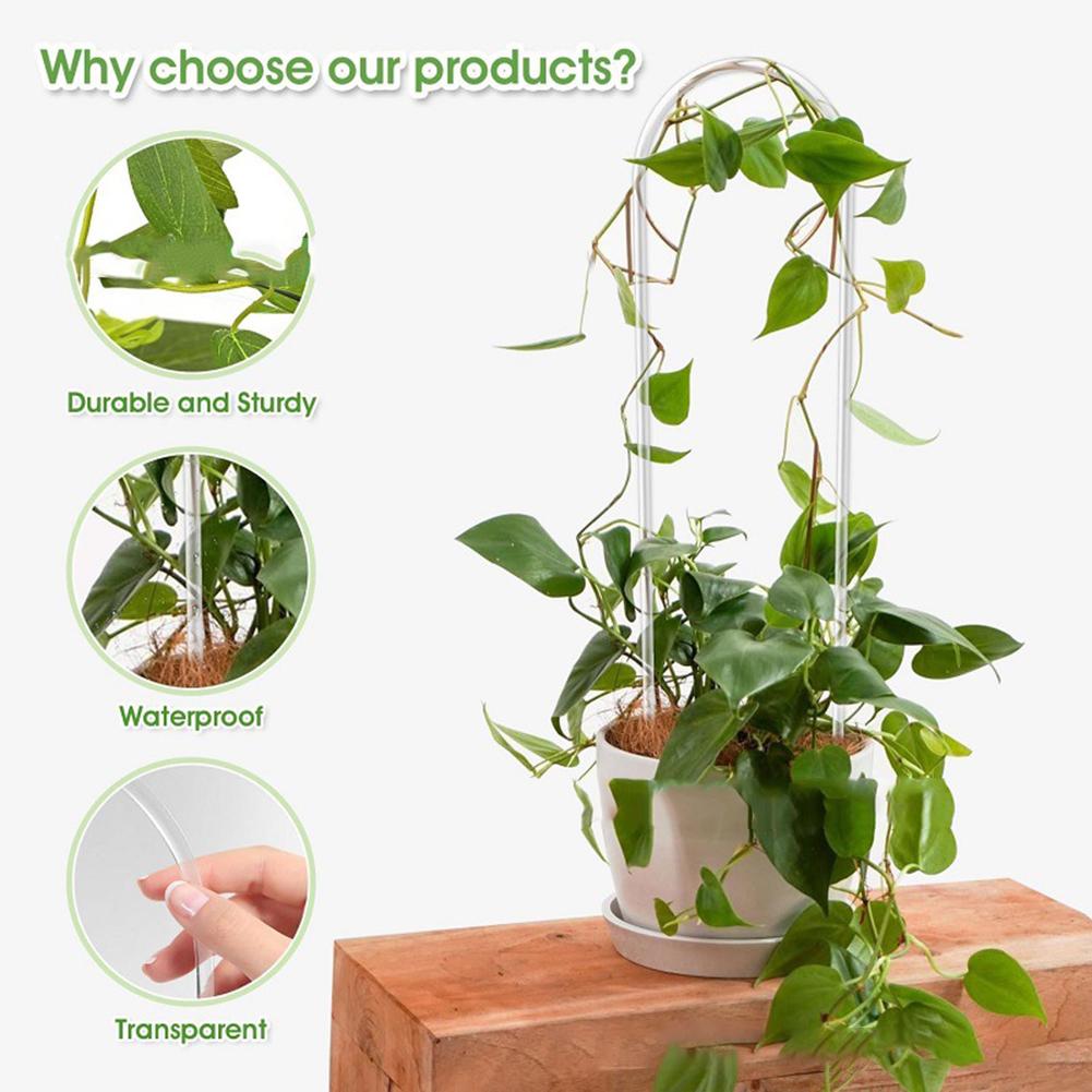 Acrylic U-Shaped Trellis Plant Support Frame Container Garden Accessory
