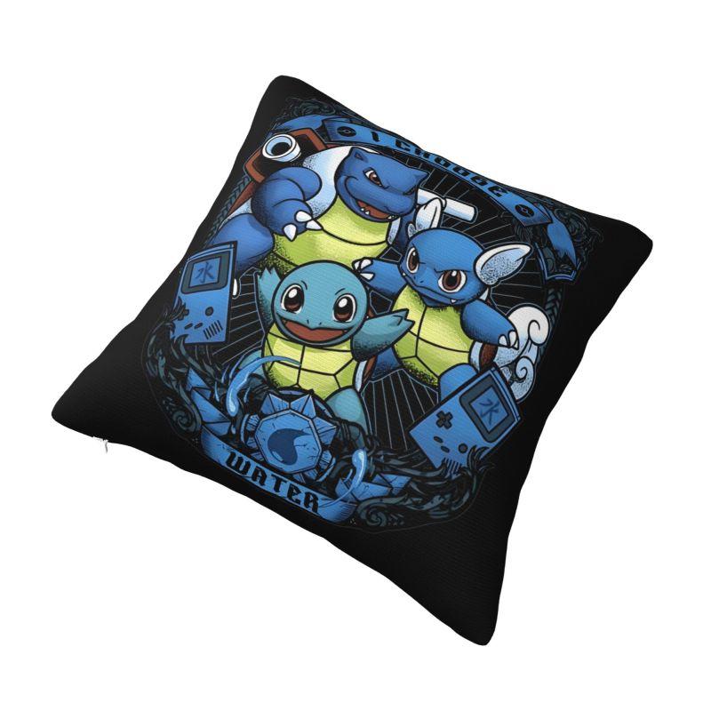 Custom Squirtles Anime Nordic Throw Pillow Covers Play Game Car Cushion