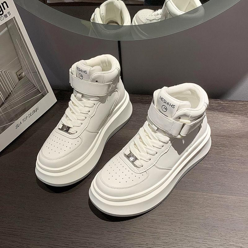 Women's Trendy Autumn/Winter High-Top Sneakers - Thick-Soled Casual Sports Shoes