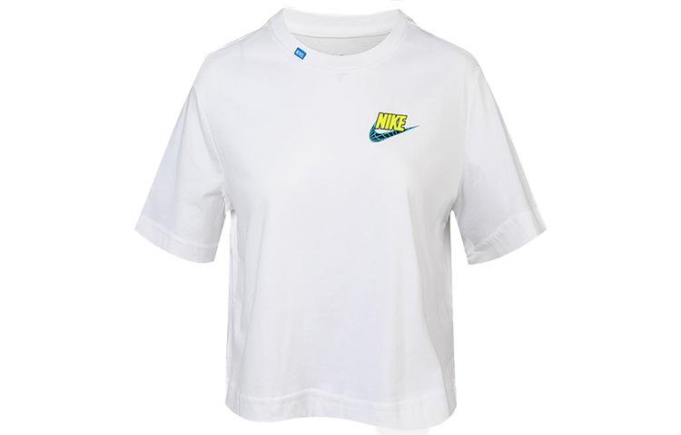Nike Crop Tops Women s White Crew Neck Moderate CV9170-100 XL