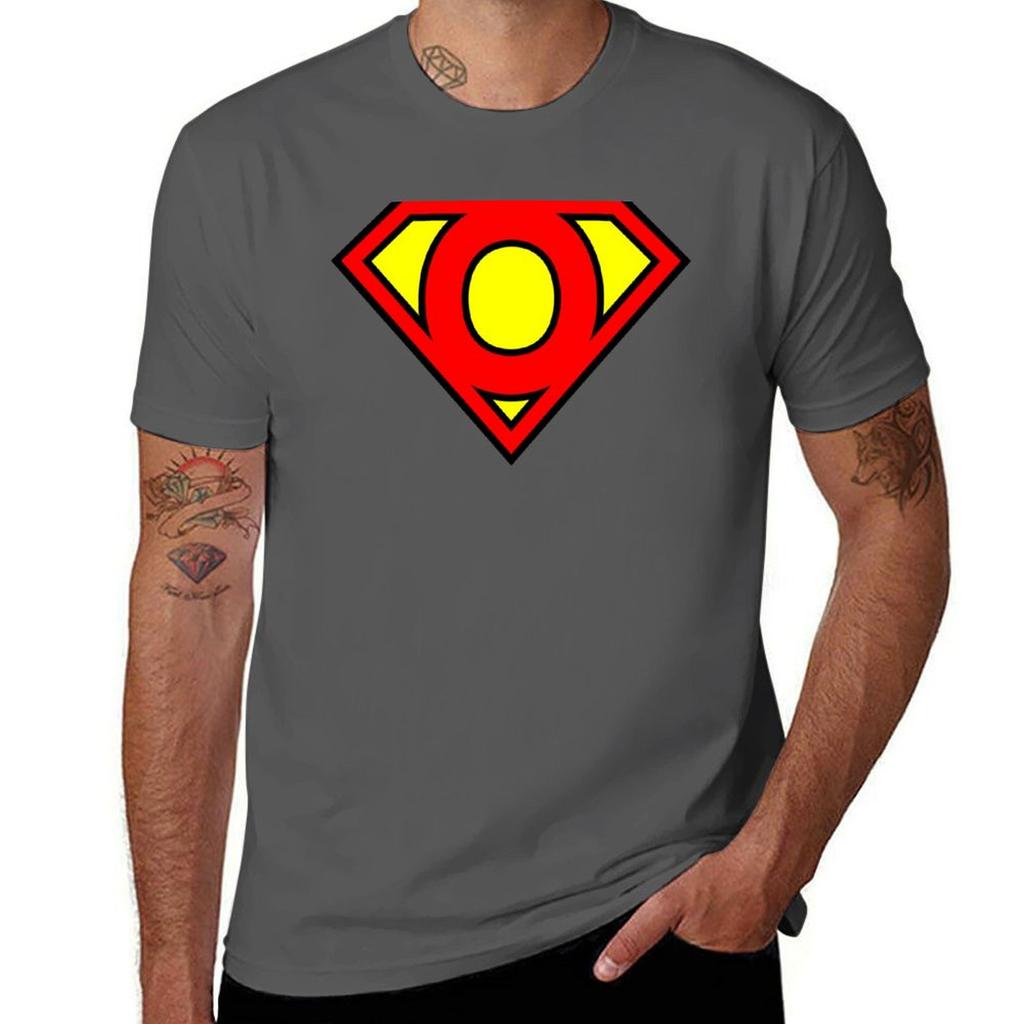 Letter O Super Letter Vol1 Tshirt Graphic Print Short Sleeve Tshirt