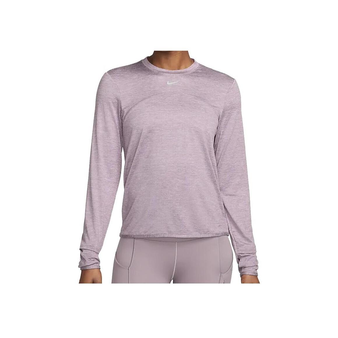 

Футболка Nike Solid Color Training Casual с круглым вырезом и длинным рукавом для женщин, цвет розовый, фиолетовый FB4298-536 M