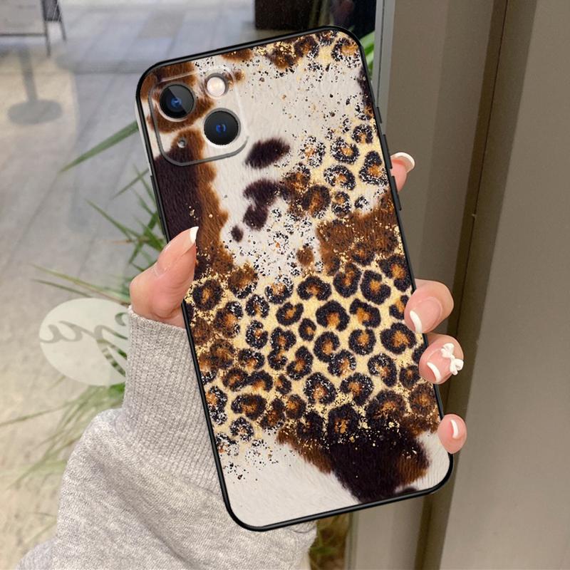 

Роскошный чехол с леопардовым принтом для iPhone 17 Air 16 15 14 13 11 12 Pro Max Plus 12 13 Mini 16e 17 Pro Max Задняя крышка iPhone 13